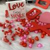 Valentine's Day Vase Filler Decorations Vibrant Color Reusable Floating Beads Love Heart Vase Fillers Party Accessories