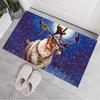Winter Household Velvet Floor Mats for Entry Christmas Door Non-slip Mats Entrance Mats Household Stain-resistant Absorbent Blankets
