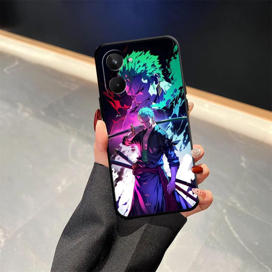 Чехол для телефона для Realme C15 C12 P3 Ultra C21 GT Master Neo2 C25 C33 C35 C53 C55 11 Pro Nazro 50 50i 12 14 One Piece Луффи