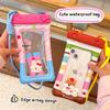 Милый мультяшный водонепроницаемый чехол для телефона, нетонущий воздушный водонепроницаемый чехол для телефона, плавание, дрифтинг, прозрачный, с возможностью касания, шнурок