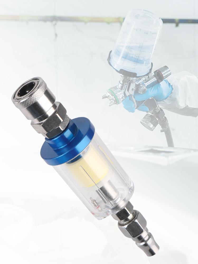 Для покрасочного пистолета Комплект фильтра-сепаратора воздуха, масла и воды Водоуловитель Прозрачный Сепаратор влаги для покраски Резьба 1/4 дюйма Распылитель Инструмент для воздушного компрессора