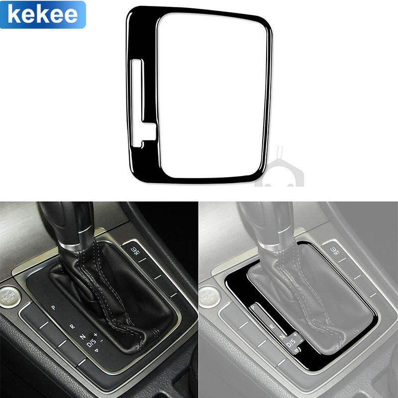 For Volkswagen Golf 7 GTI Mk7 2013 2014 2015 2016 2017 Gear Shift Panel Trim Cover Piano Black Sticker Car Interior Accessorie