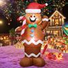 1,5 м Надувная гигантская модель пряничного человечка Пряничный человечек Украшение Декоративный пряничный человечек для Рождественского сада газона