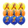 3/6/18pcs 12inch Dragon Ball Cartoon,latex Balloons Set,Halloween,Christmas,winter,birthday,baby Showers,party Decorations