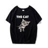 Top Self-designed Trendy Men's T-shirt Cute Cat Cute Pig T-shirt Women's Harajuku Fashion Couple Loose Street Style Y2K Clothing
