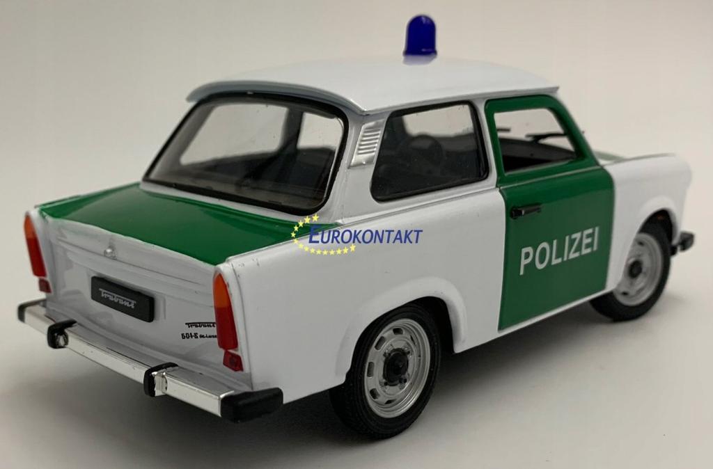 Trabant 601 Polizei Police Model 24037Gp Metal Welly 1:24