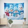 Рождество Новый год Рождественская елка Снеговик Узор Гобелен Гостиная Диван Салон автомобиля Декоративный Гобелен
