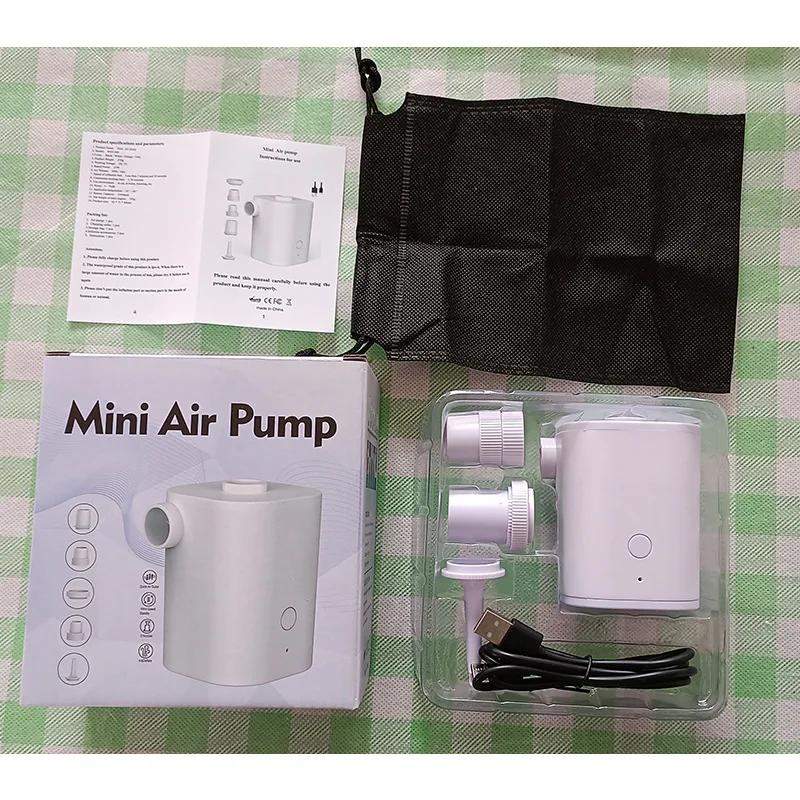 Электрический воздушный насос, портативный беспроводной воздушный компрессор, насосы-инфляторы/дефляторы для надувных подушек, надувные кровати, лодка, кольцо для плавания