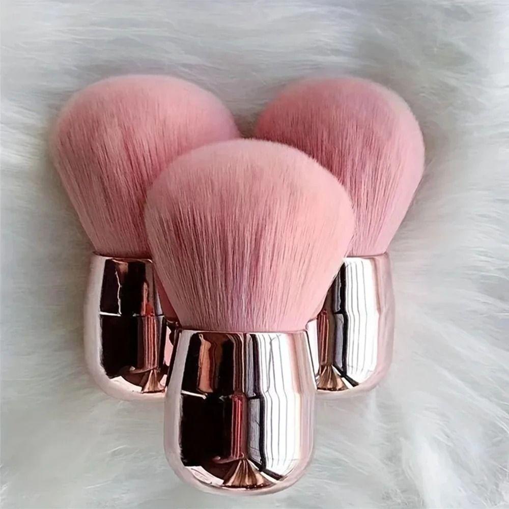 Portable Mushroom Powder Brush Soft Bristles Gel Dust Brush New Nail Dust Brush Manicure