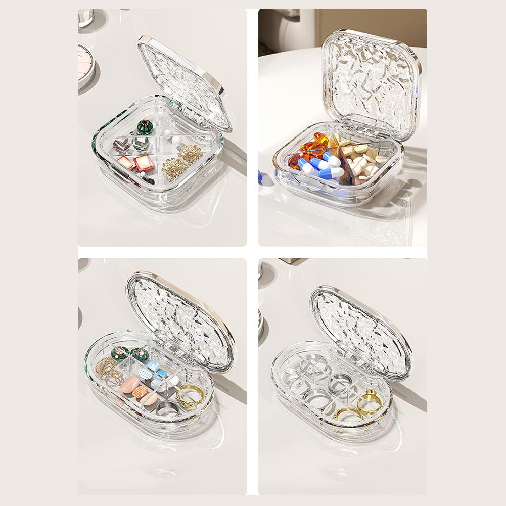 Портативная таблетница, влагонепроницаемая, пыленепроницаемая, герметичная, многоцелевая, ежедневная, для хранения лекарств и ювелирных изделий