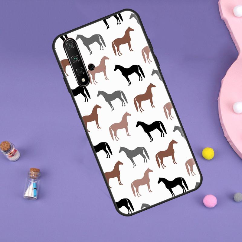 Чехол с рисунком лошади и пони для Huawei Nova 11i 3i 7i 5T 11 9 10 SE Y60 Y61 Y70 Y90 Y91 P20 P40 Lite P30 Pro