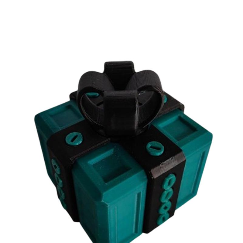 Напечатанная на 3D раздражающая подарочная коробка с винтами Разборная коробка, чтобы получить подарок Головоломка из коробки Игрушка Сюрприз Смешной розыгрыш Рождественская подарочная коробка