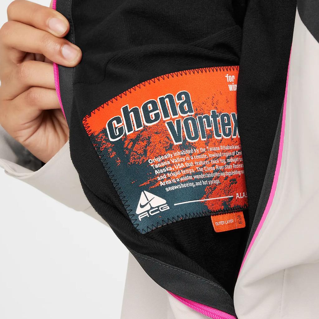 Nike ACG Storm-Fit Adv FW24 Gore-Tex ветрозащитная водонепроницаемая удобная куртка унисекс куртка светло-коричневый уголь саммит-белый FV8891-104