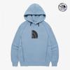 The North Face Худи с капюшоном, пуловер, логотип-купол, белая этикетка, пудрово-голубой
