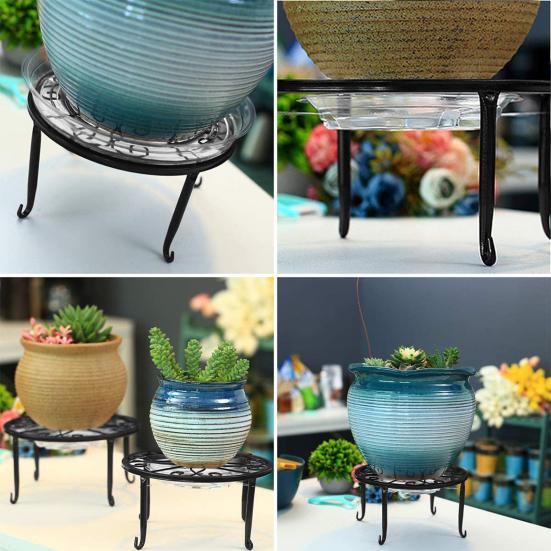 5 шт. Подставка для растений, прочное основание, устойчивое к ржавчине, атмосферным воздействиям, железное искусство, прочное