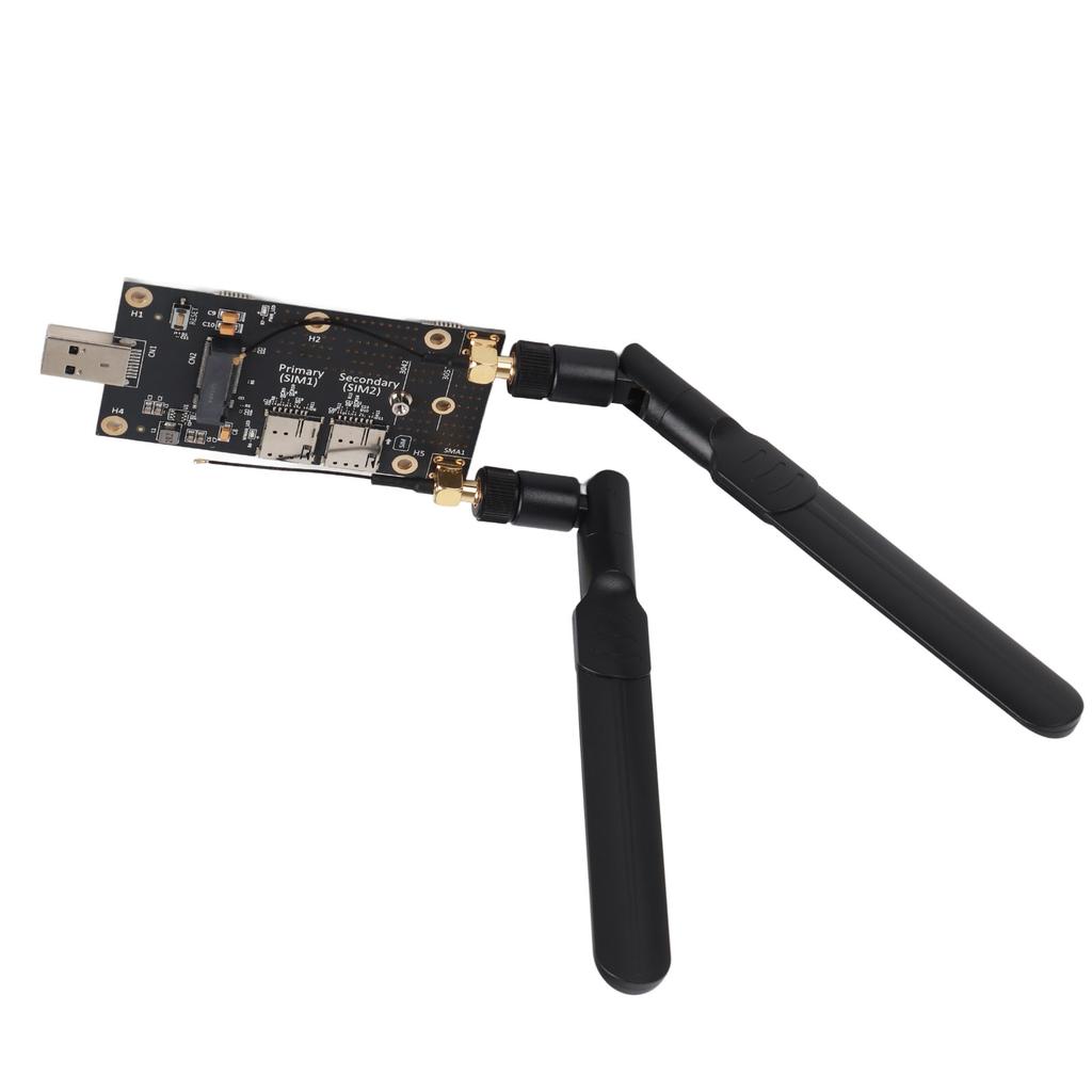 Адаптер NGFF M.2 на USB3.0, два слота для SIM-карт, LTE-модем с антеннами, винты для модуля LTE4G5G