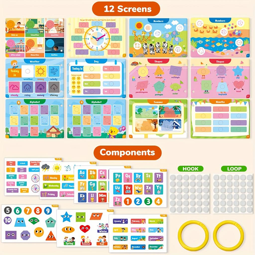 Interactive Education Learning Sticker Book Children's Puzzle Toys