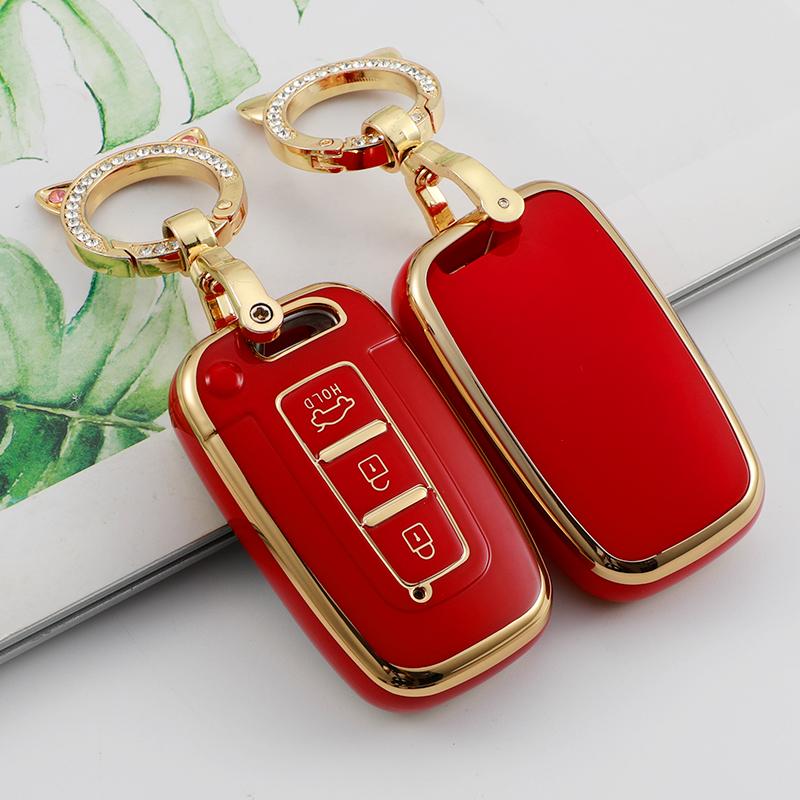 Мягкий чехол для автомобильных ключей из ТПУ, чехол-держатель, брелок для Hyundai IX35 Sonata 8 для Kia Forte Rio 3 K2 K3 K5 Sportage, брелок, автоаксессуары