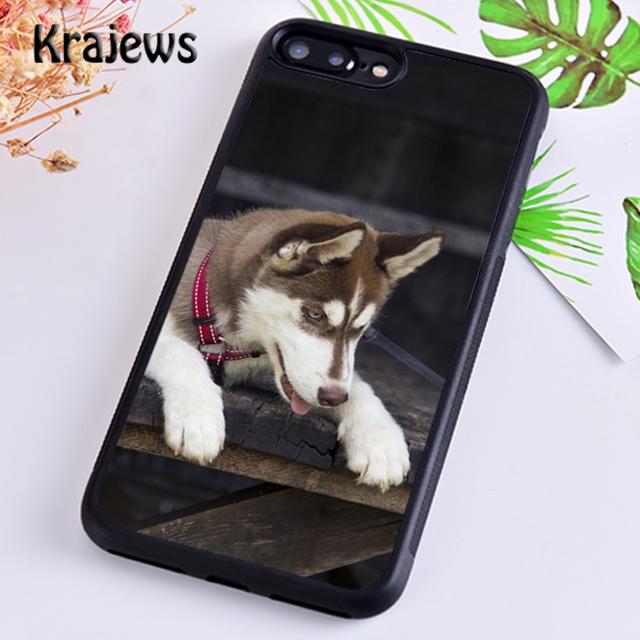 Krajews Animal Husky puppy Phone Case Cover For iPhone 17 Air 16 15 14 plus 12 13 pro max coque Shell Fundas