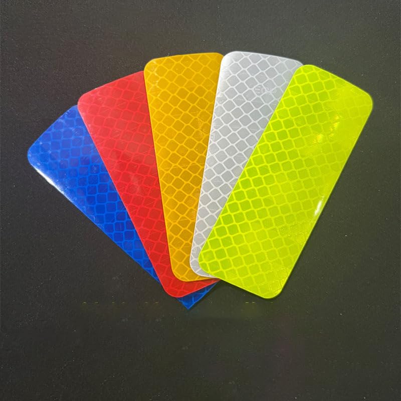 10pcs/set Warning Reflective Stickers Night Visibility Adhesive Strips Waterproof Reflectors Bicycle Tape For Vehicle Motorcycle