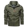 Spring and Autumn New Men's Sports Jacket Solid Color Casual Windproof Waterproof Jacket Large Size Jacket Men's Clothing