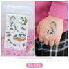 Unicorn Glitter Tattoo Stickers: Cute Temporary Cartoons for Kids