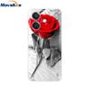 Чехол для Oppo A3x A3 4G 5G CPH2669 С рисунком цветов Ударопрочный чехол для телефона Для Oppo A3x OppoA3 OppoA3x Мягкий ТПУ Fundas Coque