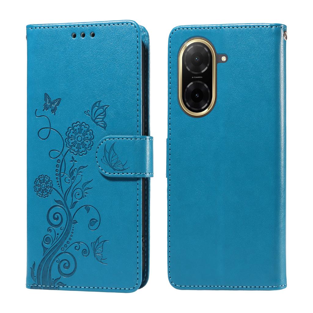 For Xiaomi Redmi A5 NFC (173.45*79.35*8.45mm) Leather Case Butterfly Floral Imprint Wallet Stand Cover
