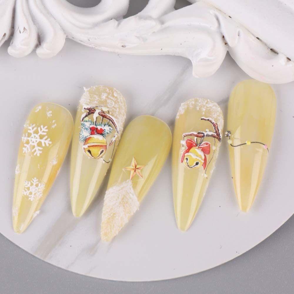Аксессуары для ногтей Рождественские наклейки для ногтей Маникюрные украшения Рождественские наклейки для ногтей Маникюрный салон