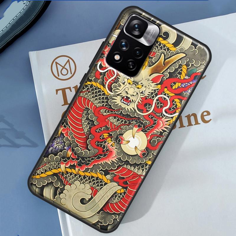Чехол с китайским драконом для Xiaomi Redmi Note 14 13 11 9 10 12 Pro 9S 10S 11S 12S Redmi 10C 12C 13C 14C