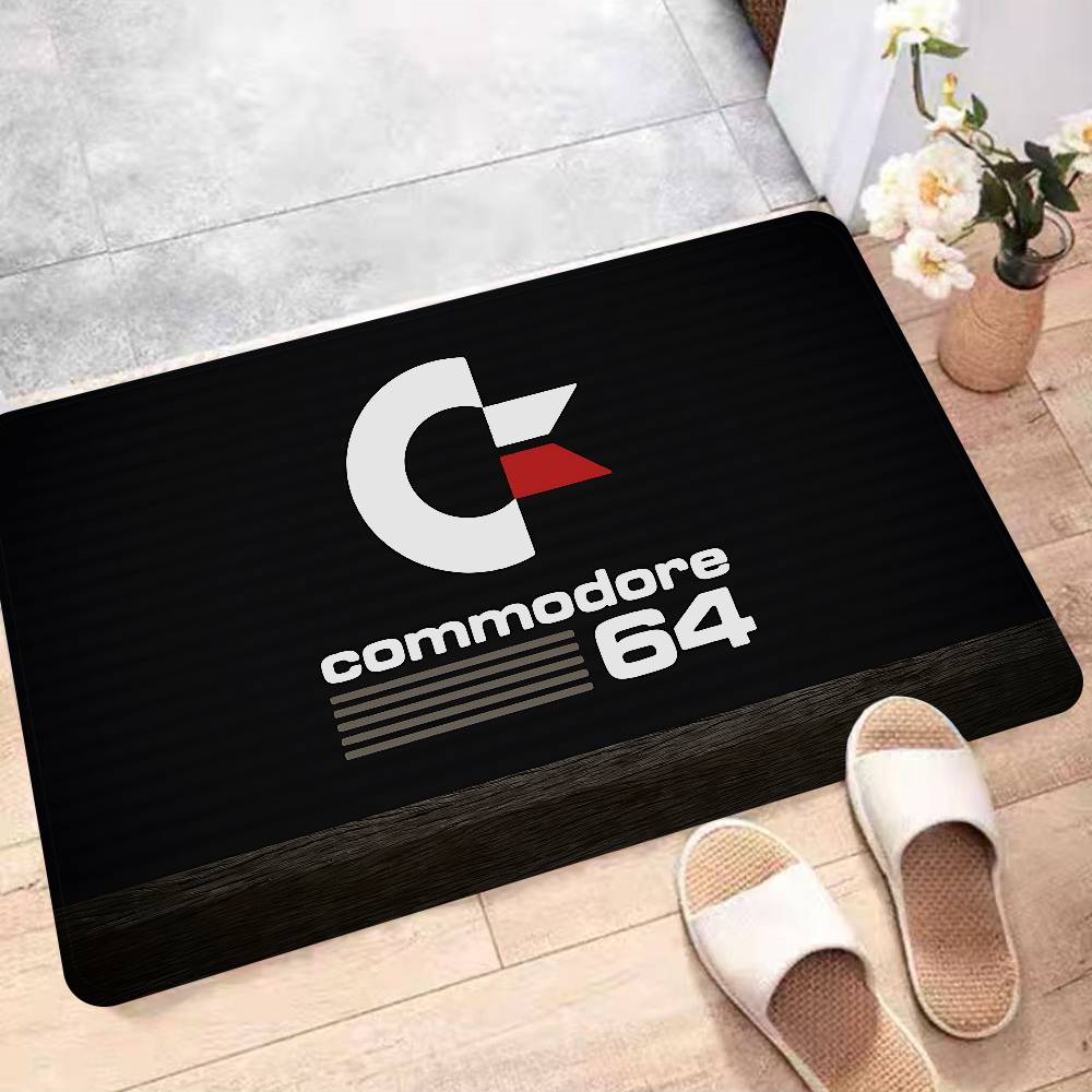 Retro Commodore 64 Door Mat Washable Non-Slip Living Room Sofa Chairs Area Mat Kitchen Bedside Area Rugs