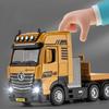 Имитация Инженерный Грузовик Прицеп Модель Машины Набор Вертолета Мальчик Литой Металлический Транспорт Игрушка Машина Для Мальчиков Девочек Детей