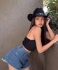 ARTISTWEAR [Atw] Flare Cut Off Denim Shorts