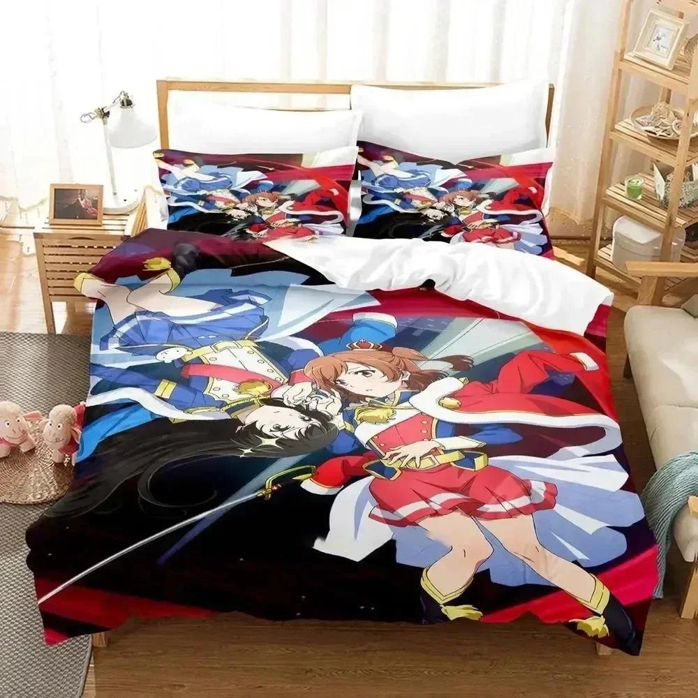 3D Печать Аниме Revue Starlight Комплект Постельного Белья Мальчики Девочки Двуспальный Размер Queen Мягкое Пододеяльник Наволочка Постель Дети Взрослые
