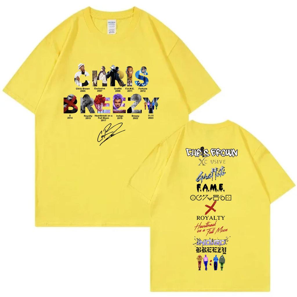 Hip Hop Artist Album Printed Short Sleeve Retro T-Shirt Fashion Casual Loose T-Shirt Sport Trend Streetwear Crew Neck Top Unisex