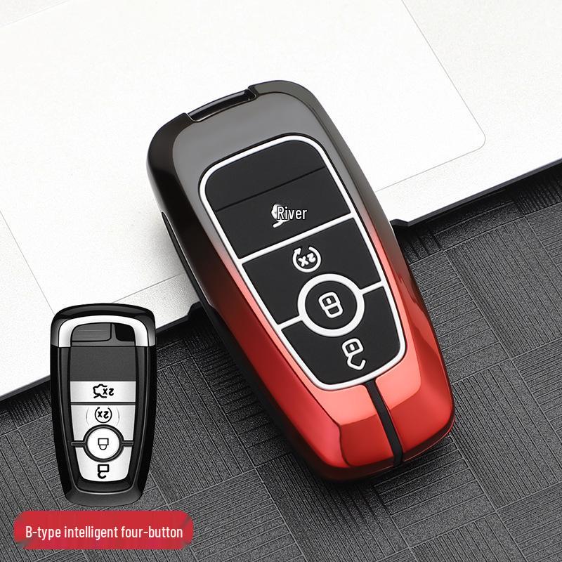 Совместимый металлический чехол для ключа для моделей Lincoln: Corsair, Aviator, Navigator, MKX, Continental, MKZ, MKC