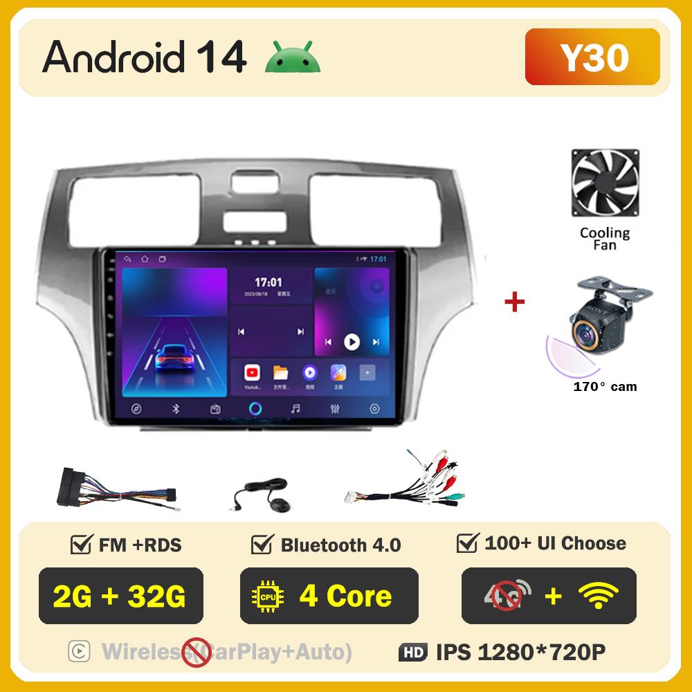 Для Lexus ES300 ES 300 ES330 XV30 ES 330 2001-2006 Carplay Auto Screen Wireless Android Auto Car Intelligent Systems AutoMotive