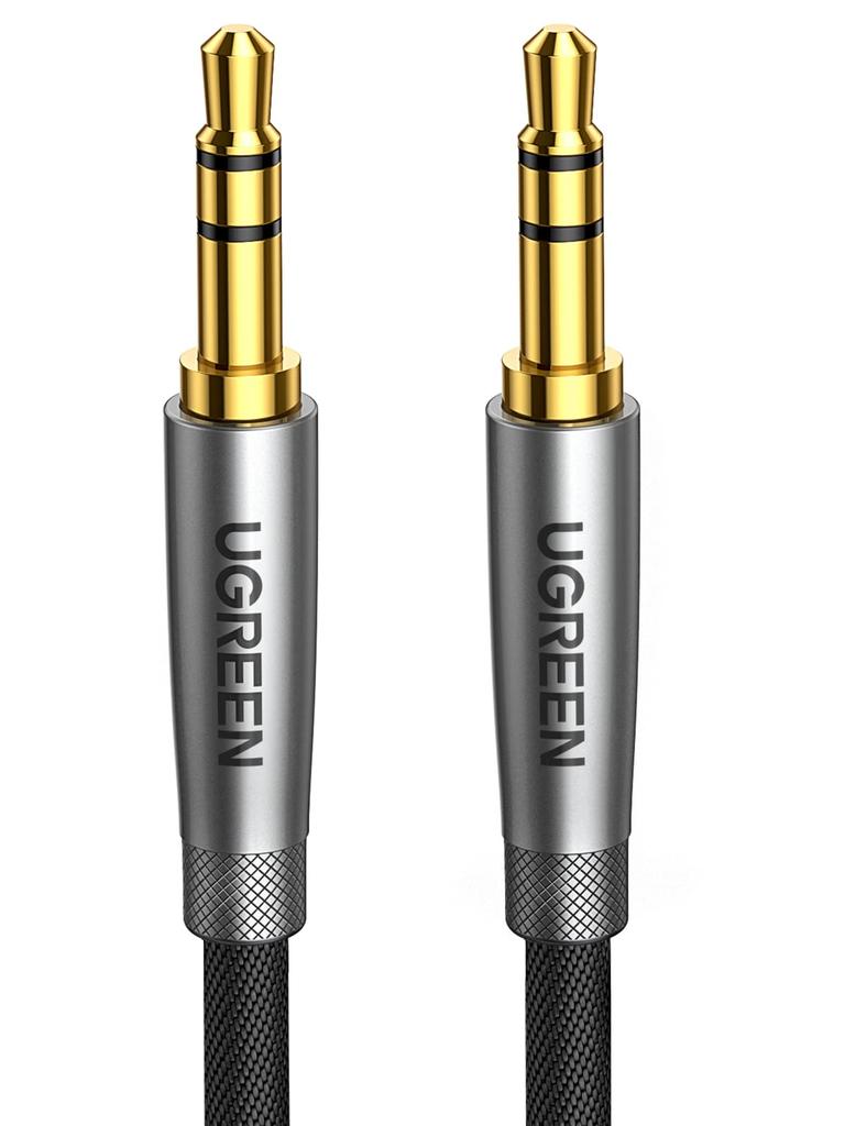 UGREEN Audio Cable Male To Male Heavy Duty Nylon Aux Cable Stereo Mini Plug Headphone Cable Nylon Braided Male To Male Audio Cable Highly Durable