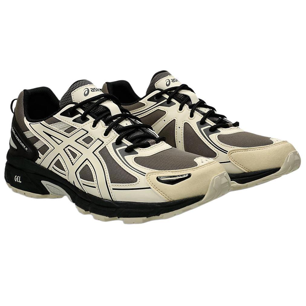 Asics Gel-Venture 6 Норка Ваниль Прочные Дышащие Низкие Повседневные Кроссовки Мужские кроссовки Белый Черный 1203A669-020