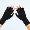 1 Pair Health Care Gloves Balanced Pressure Elastic Wrap Lightweight Neat Seams Half-Finger Design for Cycling Driving Fitness Touchscreen Gloves