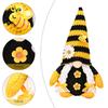 Good Luck Gnome Ornament Bee Day Themed Sunflower Decor Plush Doll Gnome Figurine Centerpiece Festive Bee Party Decoration