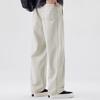 Fingercroxx Men's Pure Cotton Curved Leg Casual Pants