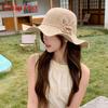 Женская широкополая солнцезащитная шляпа из дышащего полиэстера для защиты от УФ-лучей
