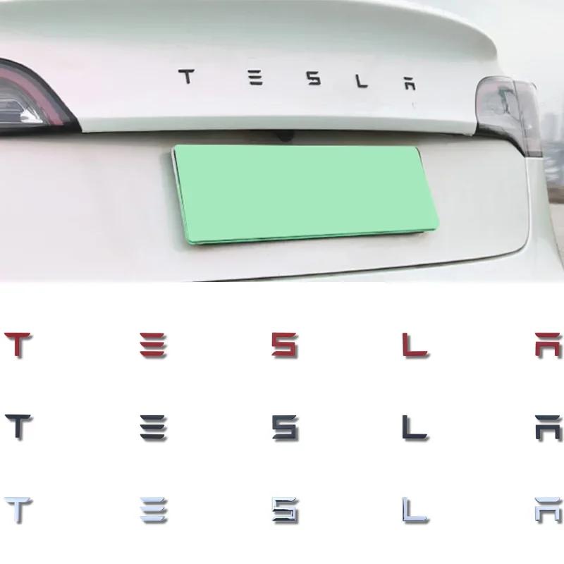 Phbvg5 для бэкенд-меток Tesla, меток для автомобилей MODEL/3/S/X, задних буквенных меток и гальванизированных автомобильных меток с чернеными логотипами