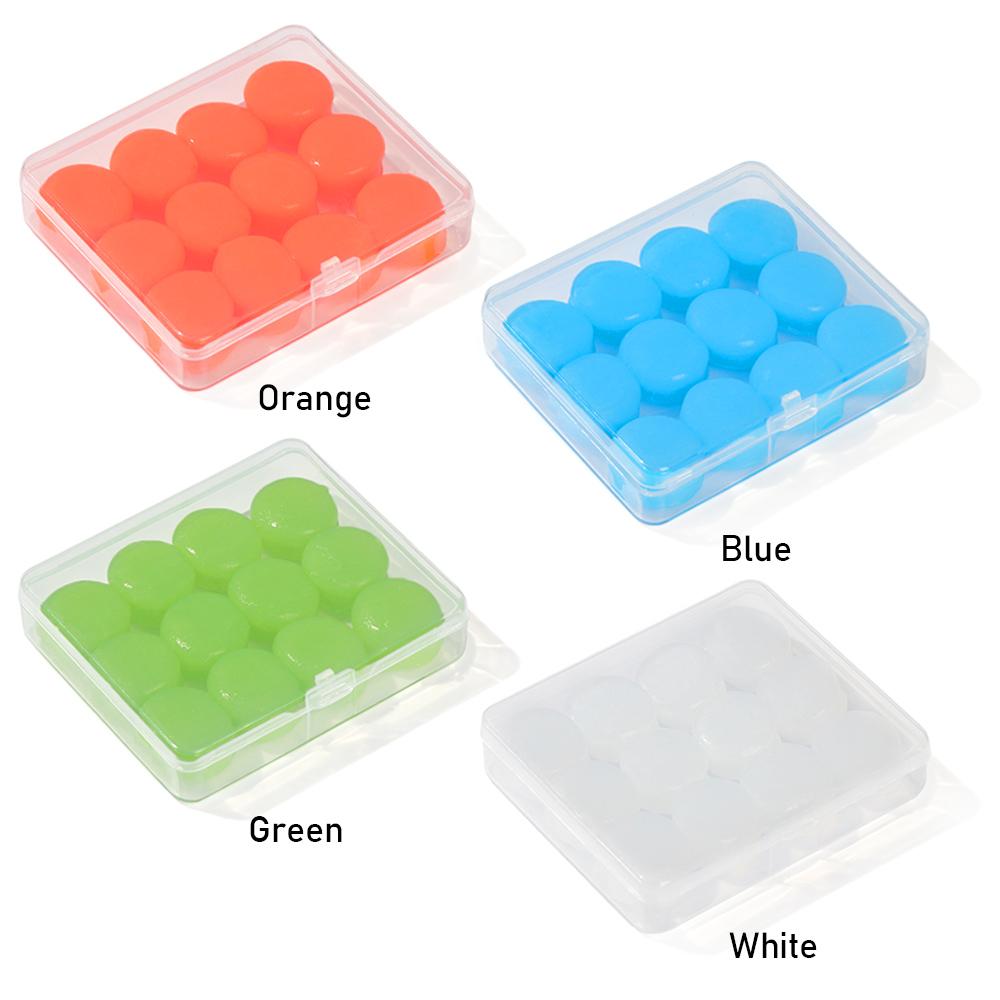 Protect Soundproof Noise Reduction Anti-noise Ear Plugs Waterproof Earbud Soft Silicone Earplugs