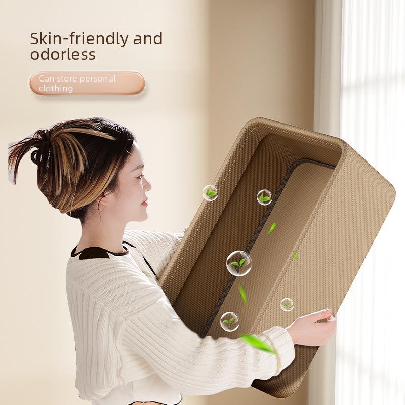 Большой складной ящик для хранения в гардеробе: Стальной каркас, органайзер для шкафа в виде выдвижных ящиков для одежды.