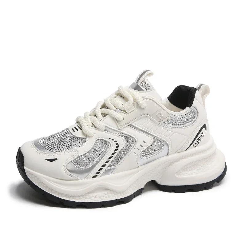 Женская обувь на толстой подошве, сетчатая, увеличивающая рост, прозрачная, повседневная, спортивная обувь, женские кроссовки