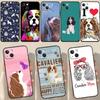 Cavalier King Charles Spaniel Dog Case For iPhone 13 12 11 14 15 Pro Max 7 8 Plus X XR XS Max 12 Mini SE 2020 2022 Cover Coque