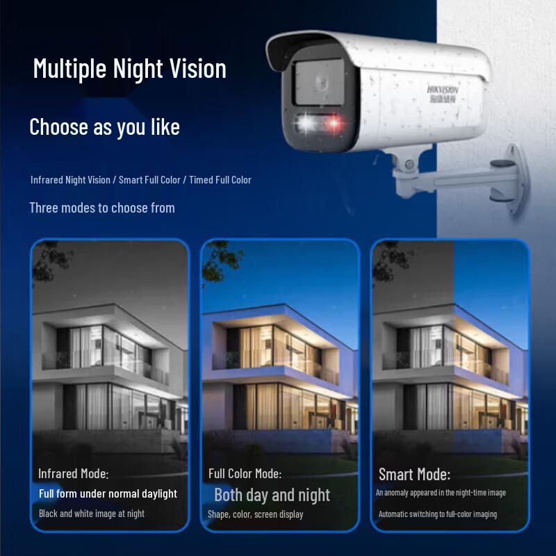 HIKVISION DS-2XA3T46EF-LS 4 Мп Уличная Full-Color IP-камера с ночным видением Штепсель CN (адаптер в комплекте)