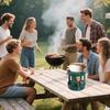 Походная плита BBQ Наружные и внутренние обогреватели Горелка Плита Посуда Для ветрозащитного приготовления Нагрев воды Наружный Пикник Туризм